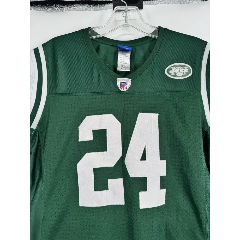 Reebok NFL New York Jets Darrelle Revis Jersey Youth Boys Medium Stitched Sewn